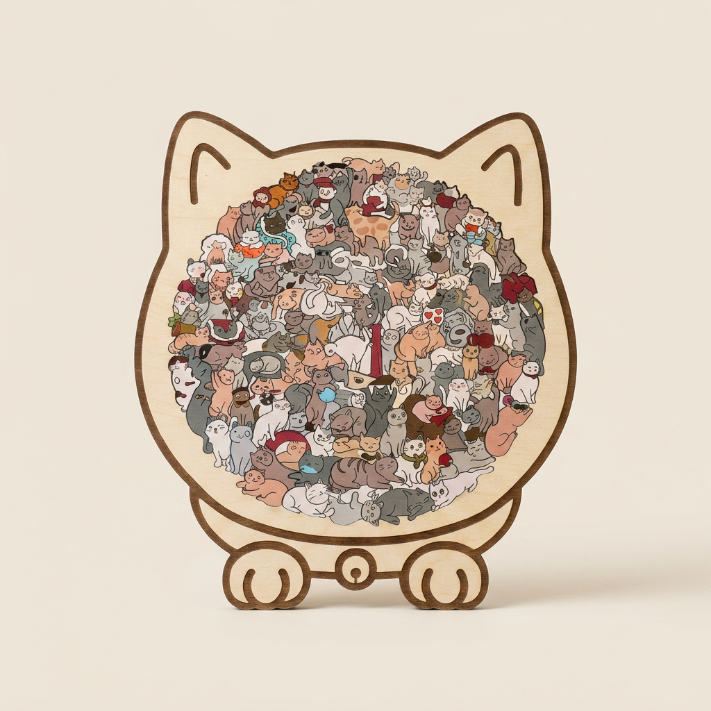 🔥 FINAL CLEARANCE: CAT HAVEN WOODEN PUZZLE — JUST $19.99 🔥