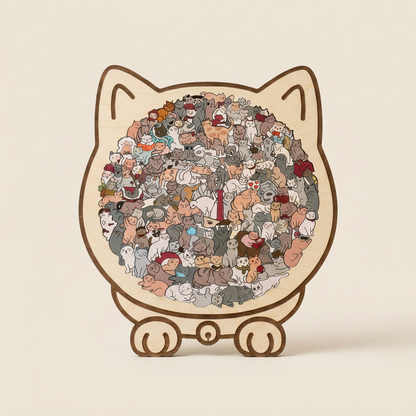🔥 FINAL CLEARANCE: CAT HAVEN WOODEN PUZZLE — JUST $19.99 🔥