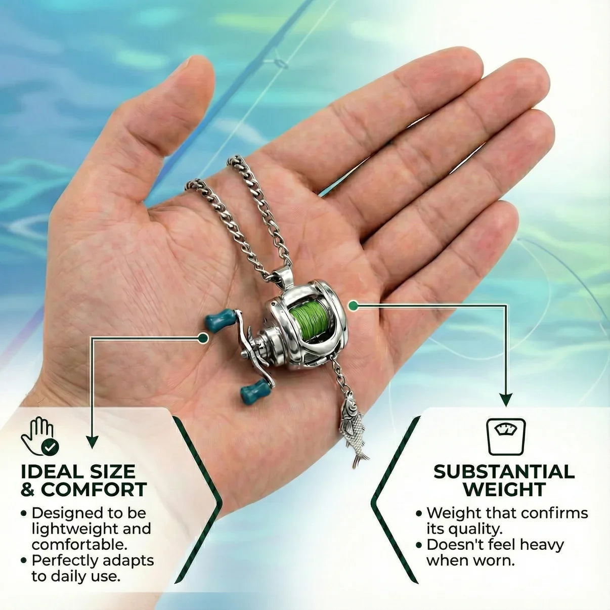 🎣 FLASH SALE: THE SPINNING REEL PENDANT — JUST $25.99! 🎣