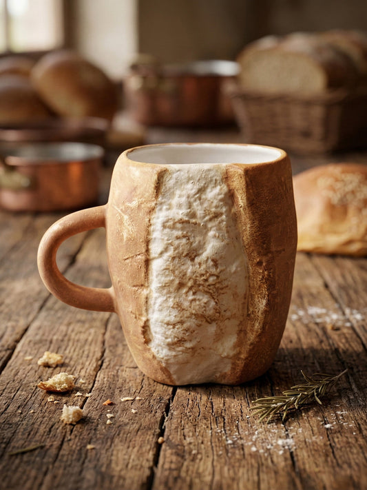 🎁 Holiday Special: Handmade Bolillo Bread Ceramic Mug – Only $29.99!