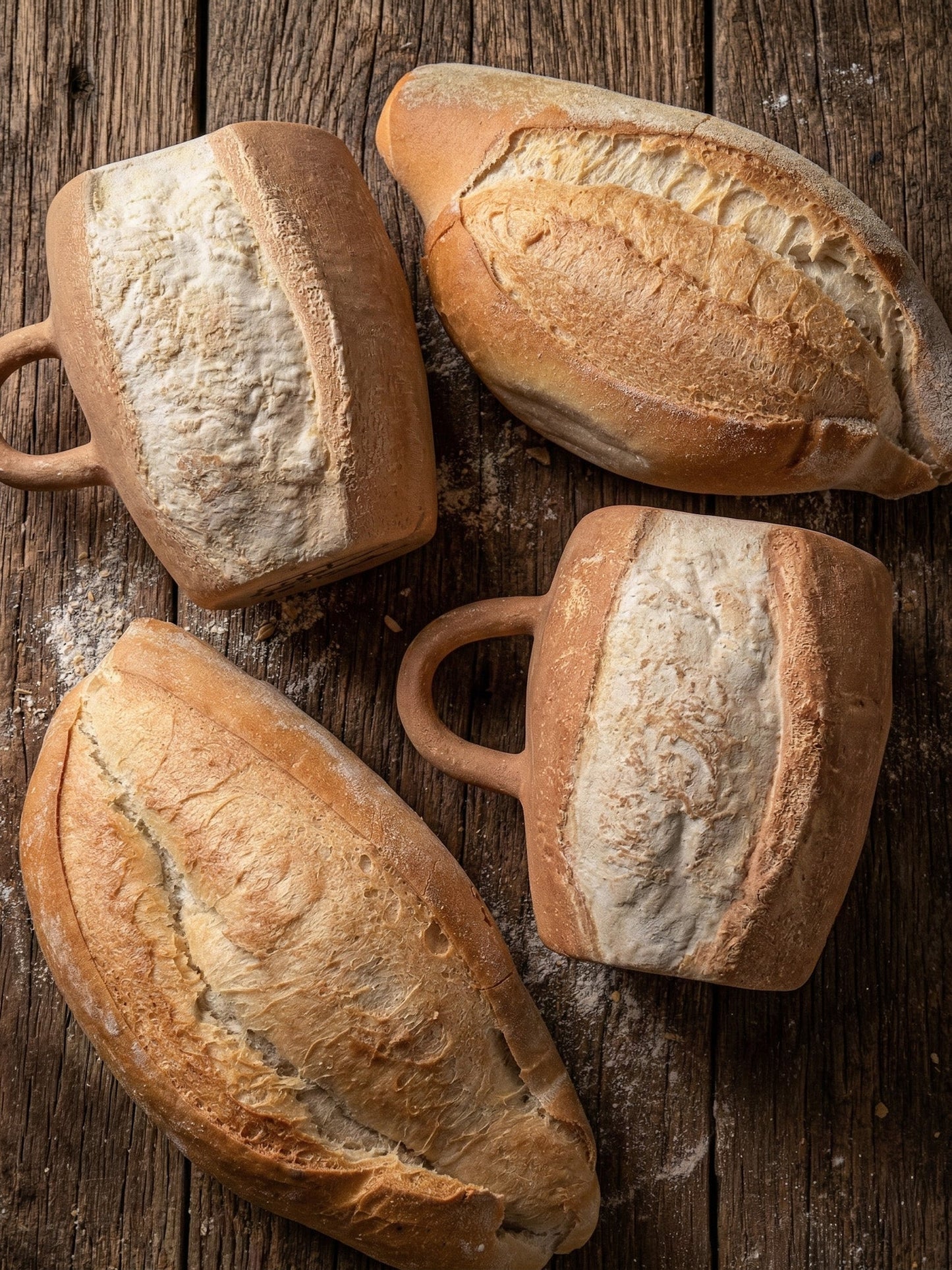 🎁 Holiday Special: Handmade Bolillo Bread Ceramic Mug – Only $29.99!