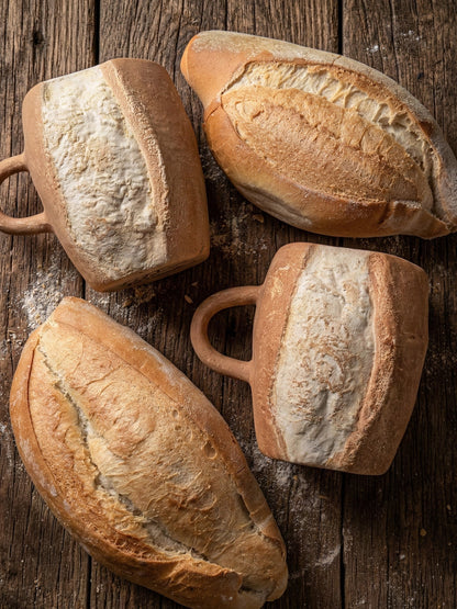 🎁 Holiday Special: Handmade Bolillo Bread Ceramic Mug – Only $29.99!
