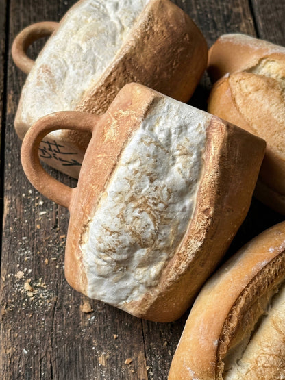 🎁 Holiday Special: Handmade Bolillo Bread Ceramic Mug – Only $29.99!