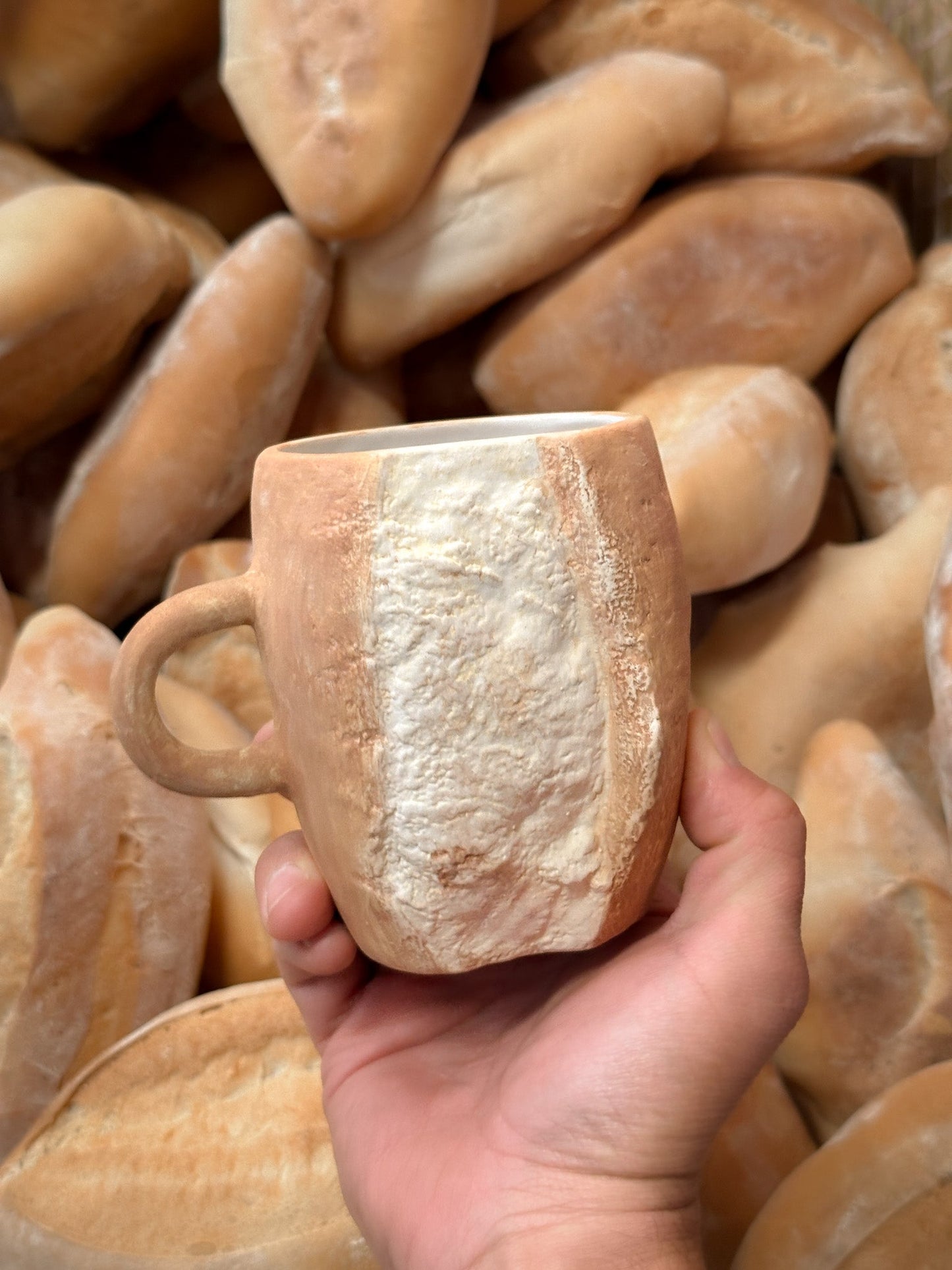 🎁 Holiday Special: Handmade Bolillo Bread Ceramic Mug – Only $29.99!