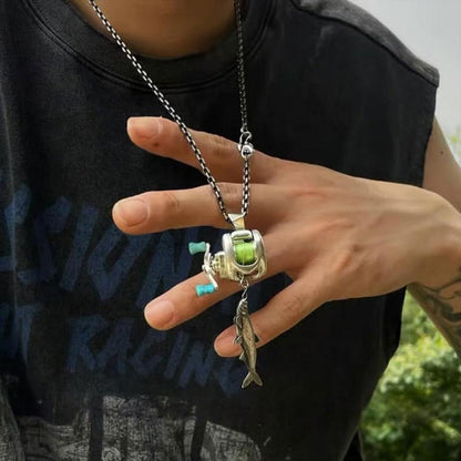 🔥HOT SALE 49% OFF - Fishing Reel Jewelry Set Stainless