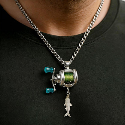 🔥HOT SALE 49% OFF - Fishing Reel Jewelry Set Stainless