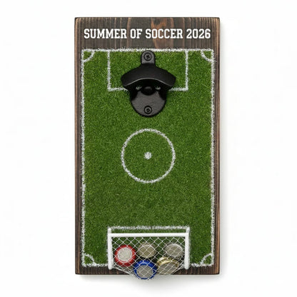 ⚽🔥 SUMMER OF SOCCER 2026 – Bottle Opener Soccer Field Shape 🍻🏆