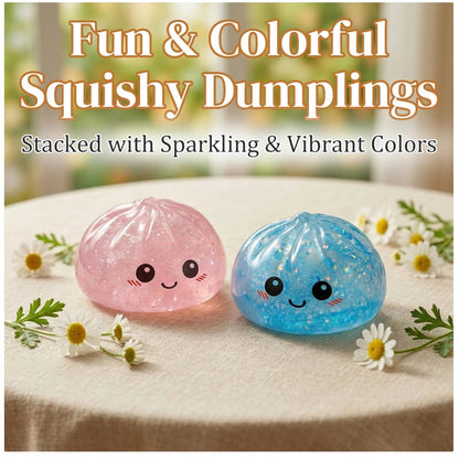 🥠The Original Glitter Dumpling Splat! - Premium Slow-Rising Stress Relief Squishy Toy