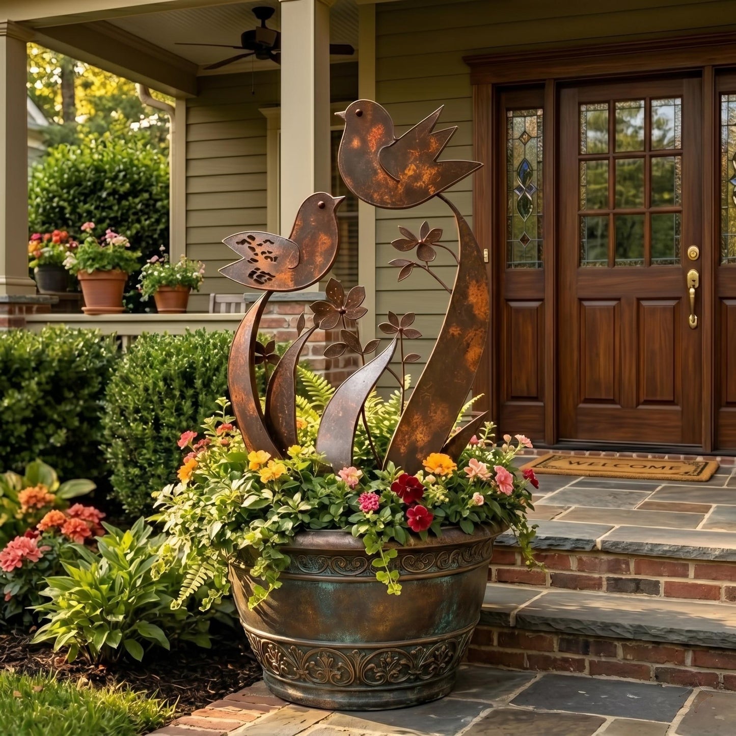 🔥 FINAL CLEARANCE: RUSTIC METAL BIRD GARDEN SCULPTURE —&nbsp;24.99/34.99 🔥