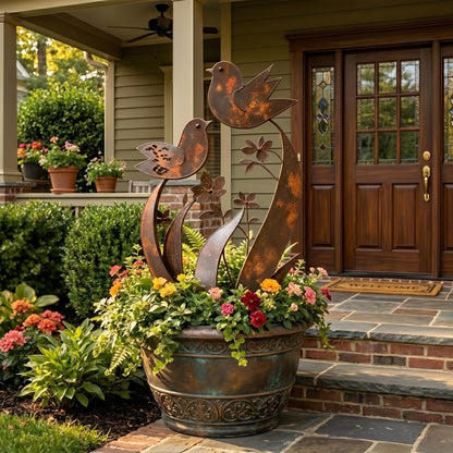 🔥 FINAL CLEARANCE: RUSTIC METAL BIRD GARDEN SCULPTURE —&nbsp;24.99/34.99 🔥