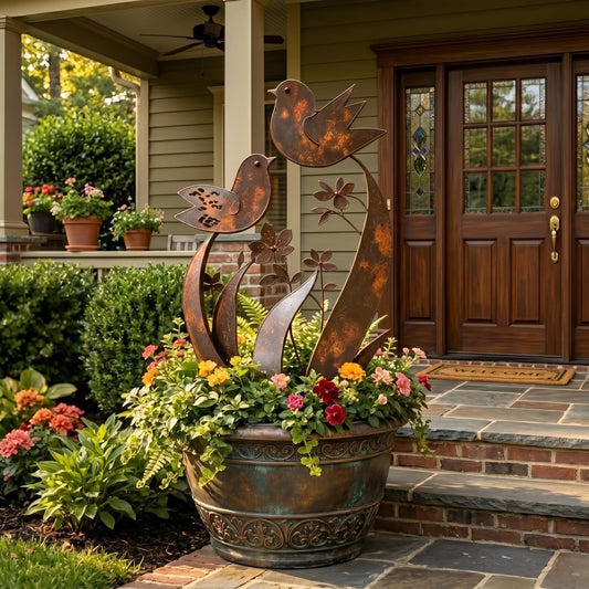 🔥 FINAL CLEARANCE: RUSTIC METAL BIRD GARDEN SCULPTURE —&nbsp;24.99/34.99 🔥