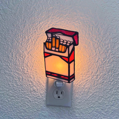 ✨Handmade Acrylic Night Light – Warm & Artistic Wall Plug-In Lamp