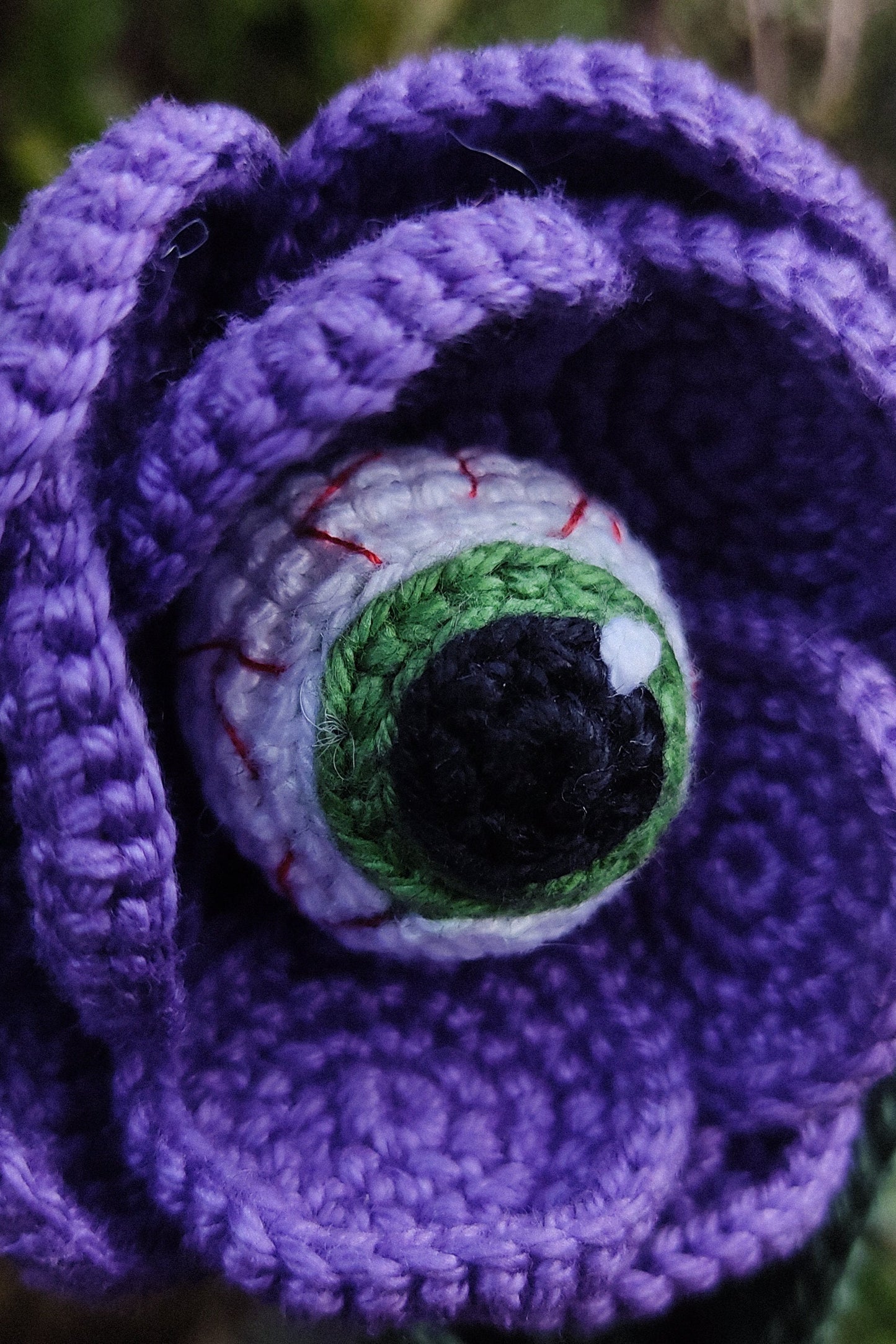 🔥Halloween Eye Flower, Amigurumi creepy plant decoration👀