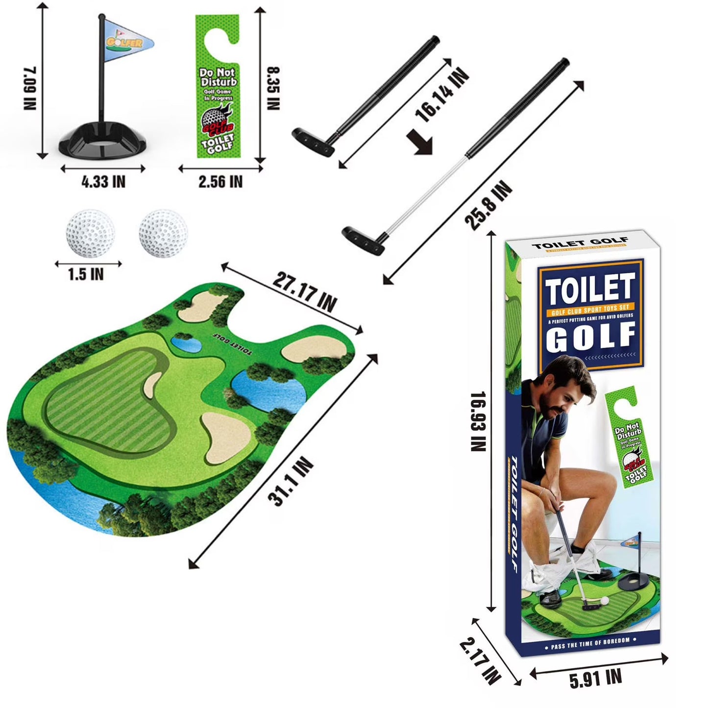 🎉 Holiday Special: Toilet Mini Golf Game – Only $19.99!