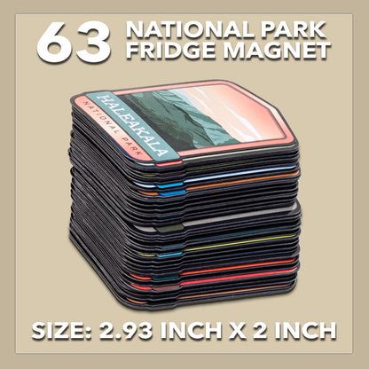 🎁 Holiday Special: Complete 63-Piece US National Parks Fridge Magnet Set – Only $45.99!
