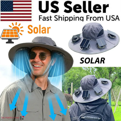🔥 Dad’s Favorite Summer Hat Is Here❄️ 2026 New 6-Fan Solar Cooling Hat