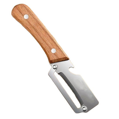 Stainless Peeler , High-Grade Durability, Clean, Precision Peeling + Bottle Opener