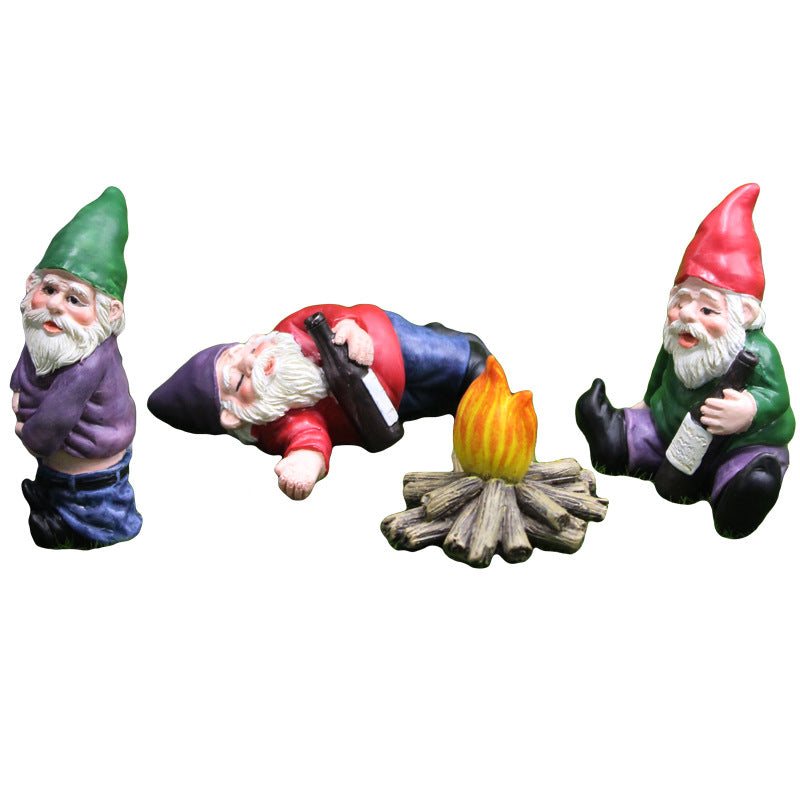 Drunk Garden Gnome Set