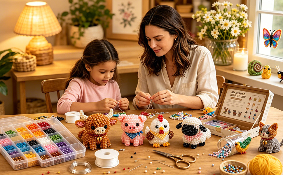 ✨ Tiny 3D Beaded Animal DIY Kit✨