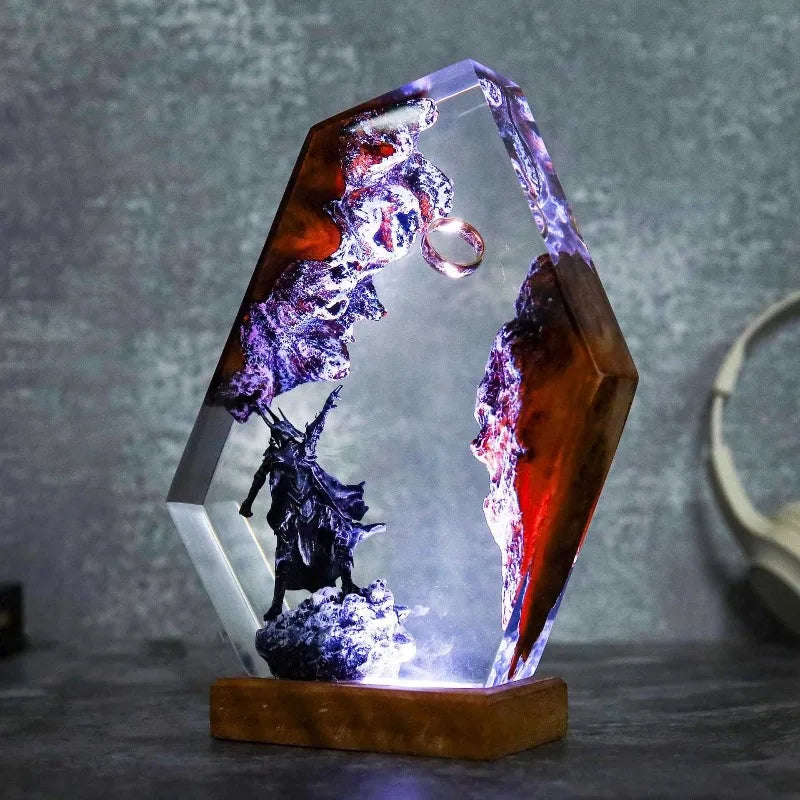 Last Day 49% OFF🔥 Sauron Lord of the rings hexagon resin lamp