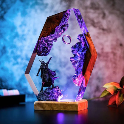 Last Day 49% OFF🔥 Sauron Lord of the rings hexagon resin lamp