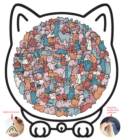 🔥 FINAL CLEARANCE: CAT HAVEN WOODEN PUZZLE — JUST $19.99 🔥