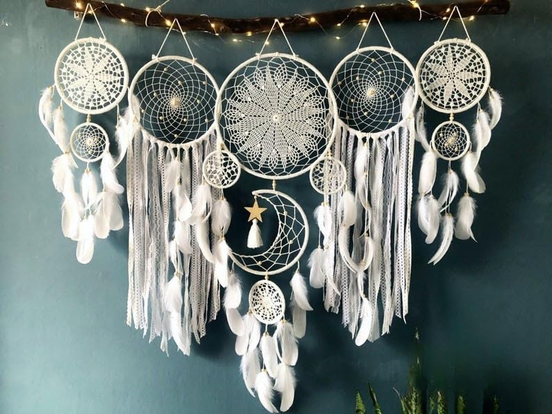 🎁 Holiday Special: 5-Piece Boho Macramé Dreamcatcher Wall Decor Set – Only $39.99!