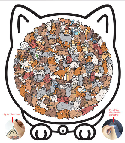 🔥 FINAL CLEARANCE: CAT HAVEN WOODEN PUZZLE — JUST $19.99 🔥