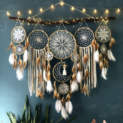 🎁 Holiday Special: 5-Piece Boho Macramé Dreamcatcher Wall Decor Set – Only $39.99!