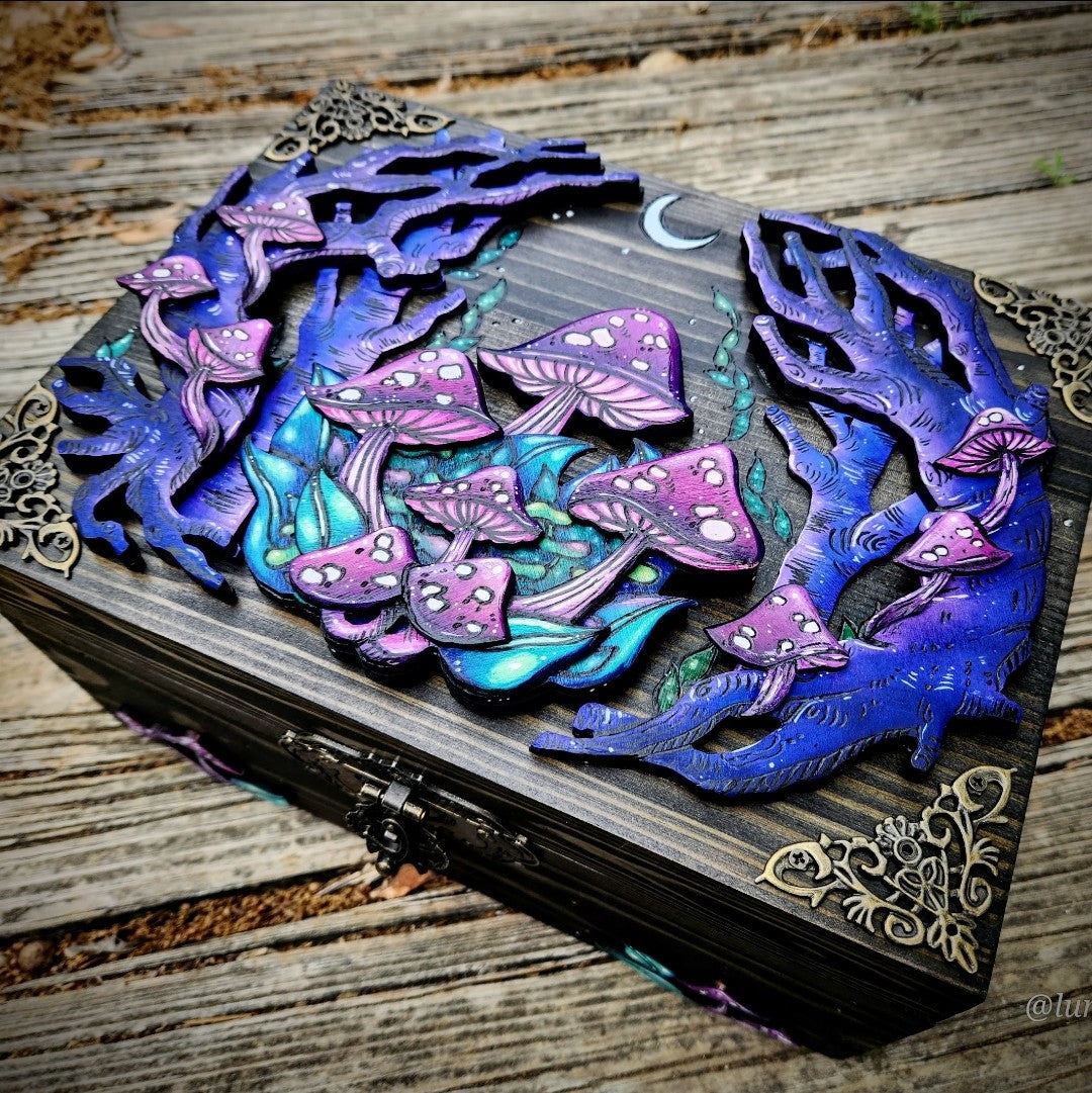 🌸Last Day Sale 49% OFF - Handmade Mushroom Forest Hidden Key Box (Free shipping)