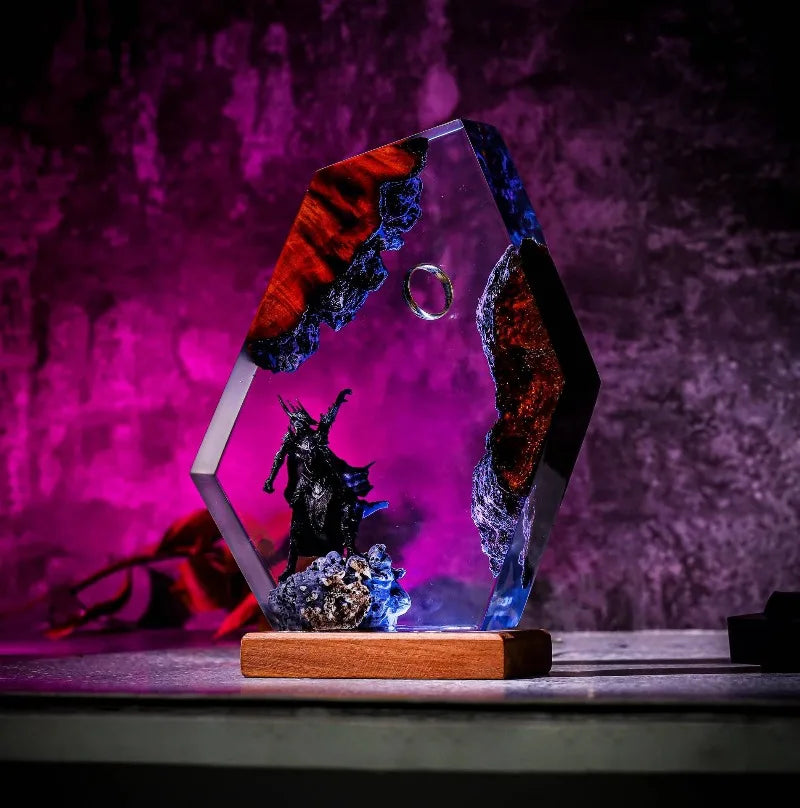 Last Day 49% OFF🔥 Sauron Lord of the rings hexagon resin lamp