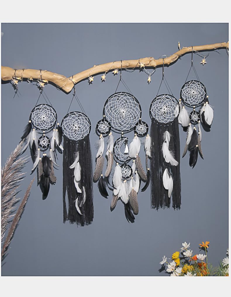 🎁 Holiday Special: 5-Piece Boho Macramé Dreamcatcher Wall Decor Set – Only $39.99!