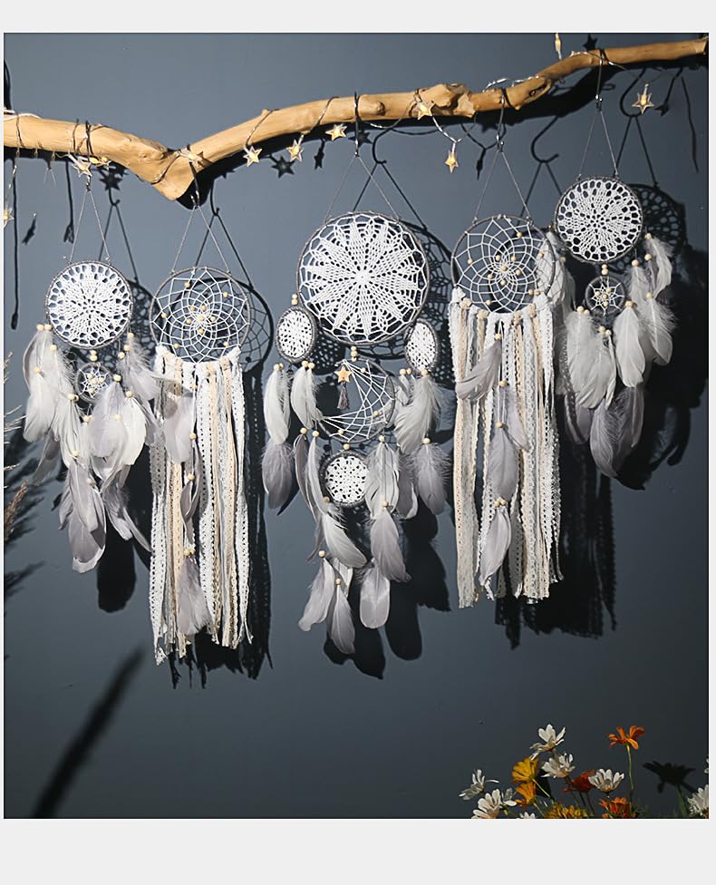 🎁 Holiday Special: 5-Piece Boho Macramé Dreamcatcher Wall Decor Set – Only $39.99!