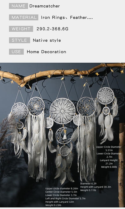 🎁 Holiday Special: 5-Piece Boho Macramé Dreamcatcher Wall Decor Set – Only $39.99!