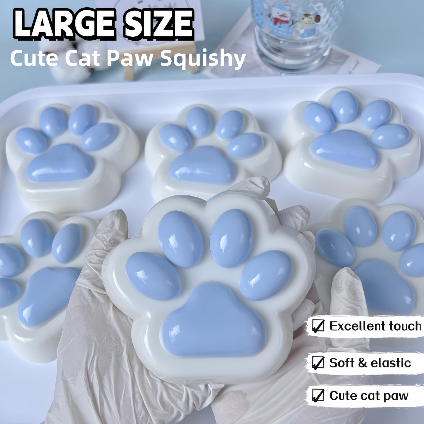 🐱The Original Big Cat Paw Splat! - Premium Slow-Rising Stress Relief Squishy Toy