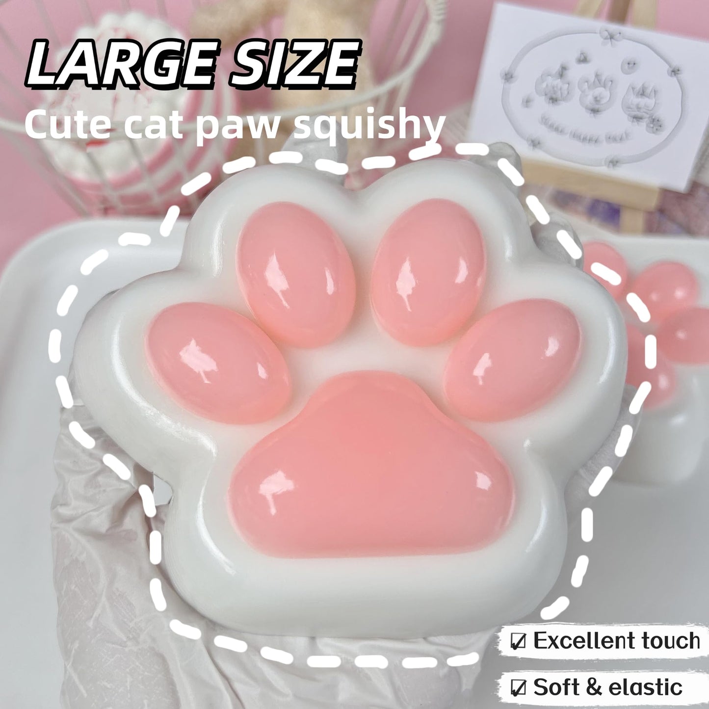 🐱The Original Big Cat Paw Splat! - Premium Slow-Rising Stress Relief Squishy Toy