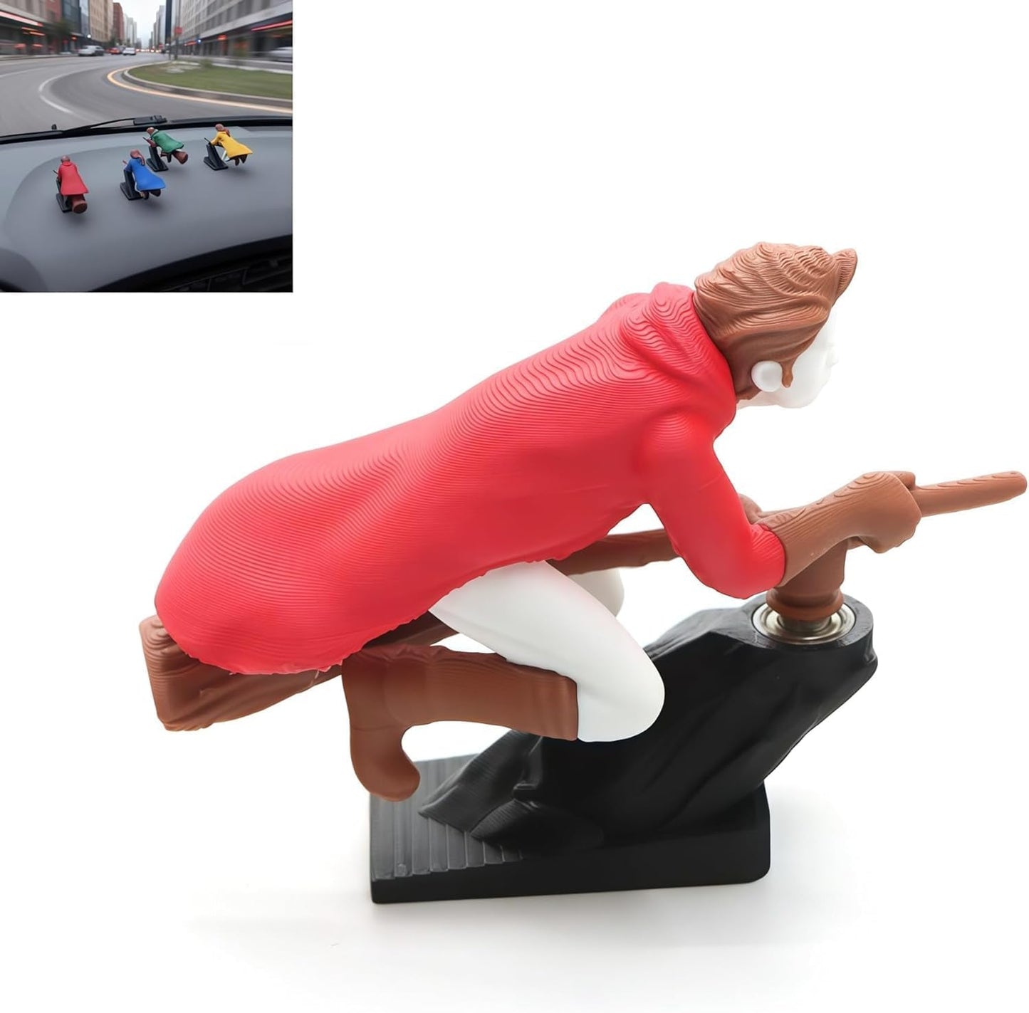 🔥HOT SALE 49% OFF🔥-🔮🚗Witch and Wizard Broomstick Dashboard Drift Ornaments