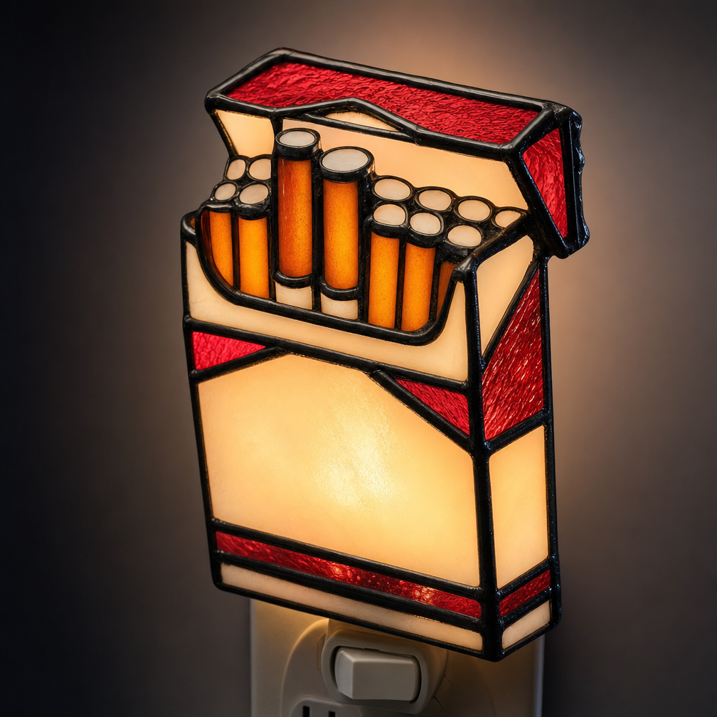 ✨Handmade Acrylic Night Light – Warm & Artistic Wall Plug-In Lamp