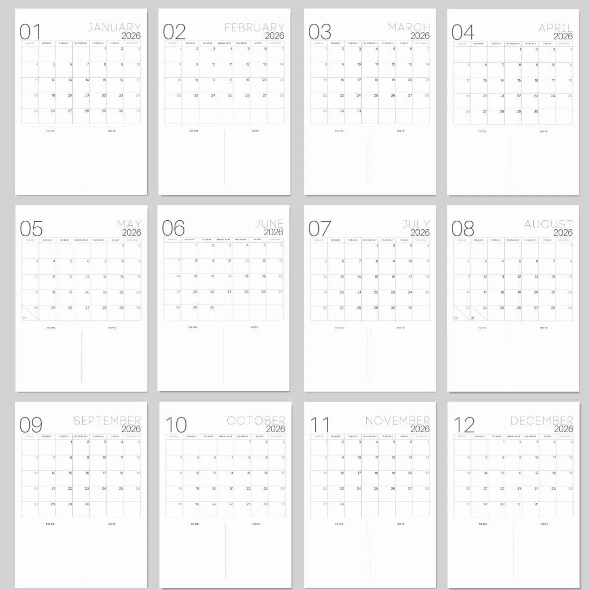 ✨2026 Bucket List Spiral Calendar: Slow Down & Savor the Seasons📅