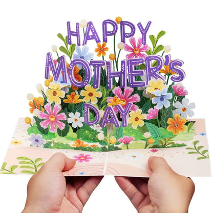 Handcrafted 3D Pop-Up Mother's Day Card - Exquisite Floral Butterfly Art