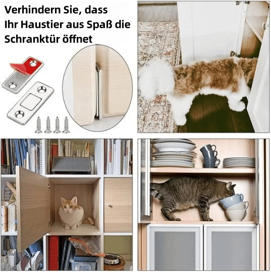 66 / 5,000 InvisiLock™ | Ultradünne, unsichtbare Schranktürmagnete (4er-Set)