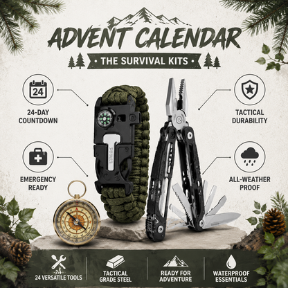 🎣 Father’s Day Special: 24-Day Survival Kit Advent Calendar – Only $59.99!