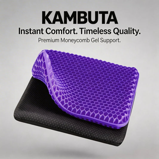🔥Hot Sale 50% OFF🔥 Double-Thick Gel Seat Cushion: Honeycomb Breathable Pressure Relief for Office & Car