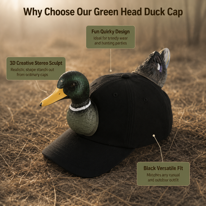 🔥 3D Mallard Duck Baseball Cap – Clearance 50% Off, Now $49.99🔥