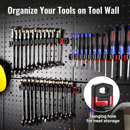 💖🔧 Magnetic Tool Organizer Rail (12 Slots)