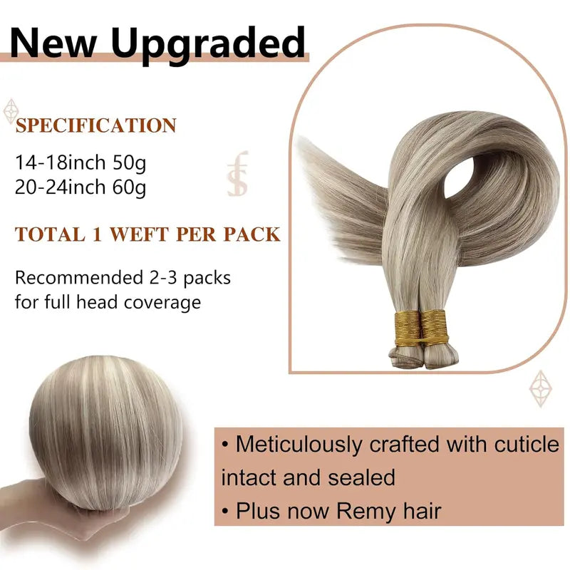 Seamless Clip-in Human Hair Extensions
