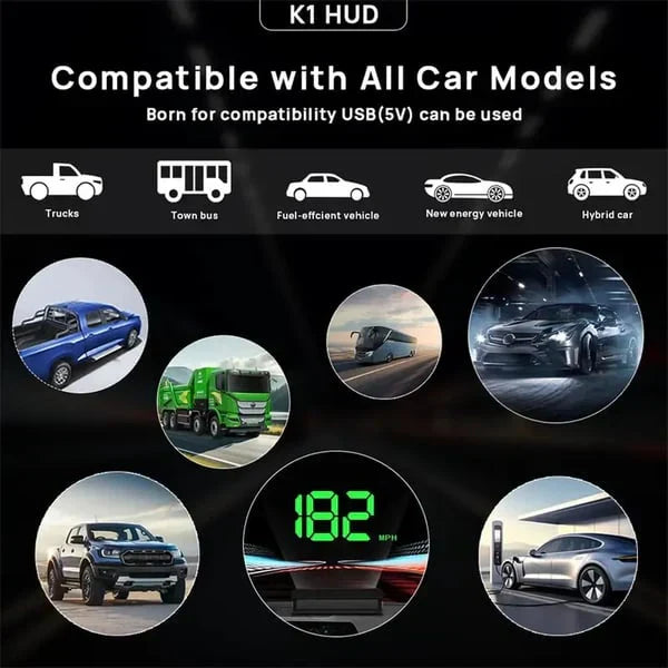 🔥HOT SALE 49% OFF🔥-🚗 Head-Up Display Car GPS Digital Speedometer