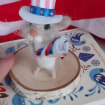 💯Felted mouse for USA Independence Day🐭