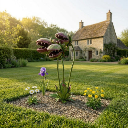 🔥Most Popular in 2026🔥Whimsical Metal Carnivorous Plant Garden Stake