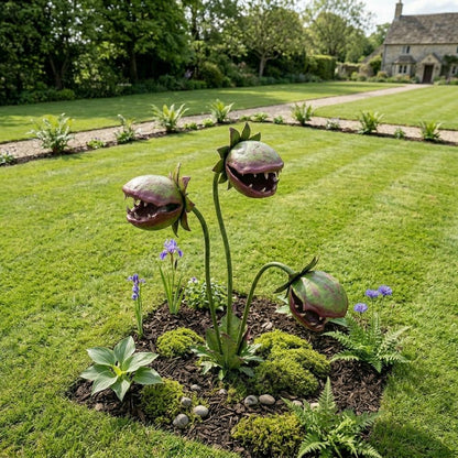 🔥Most Popular in 2026🔥Whimsical Metal Carnivorous Plant Garden Stake